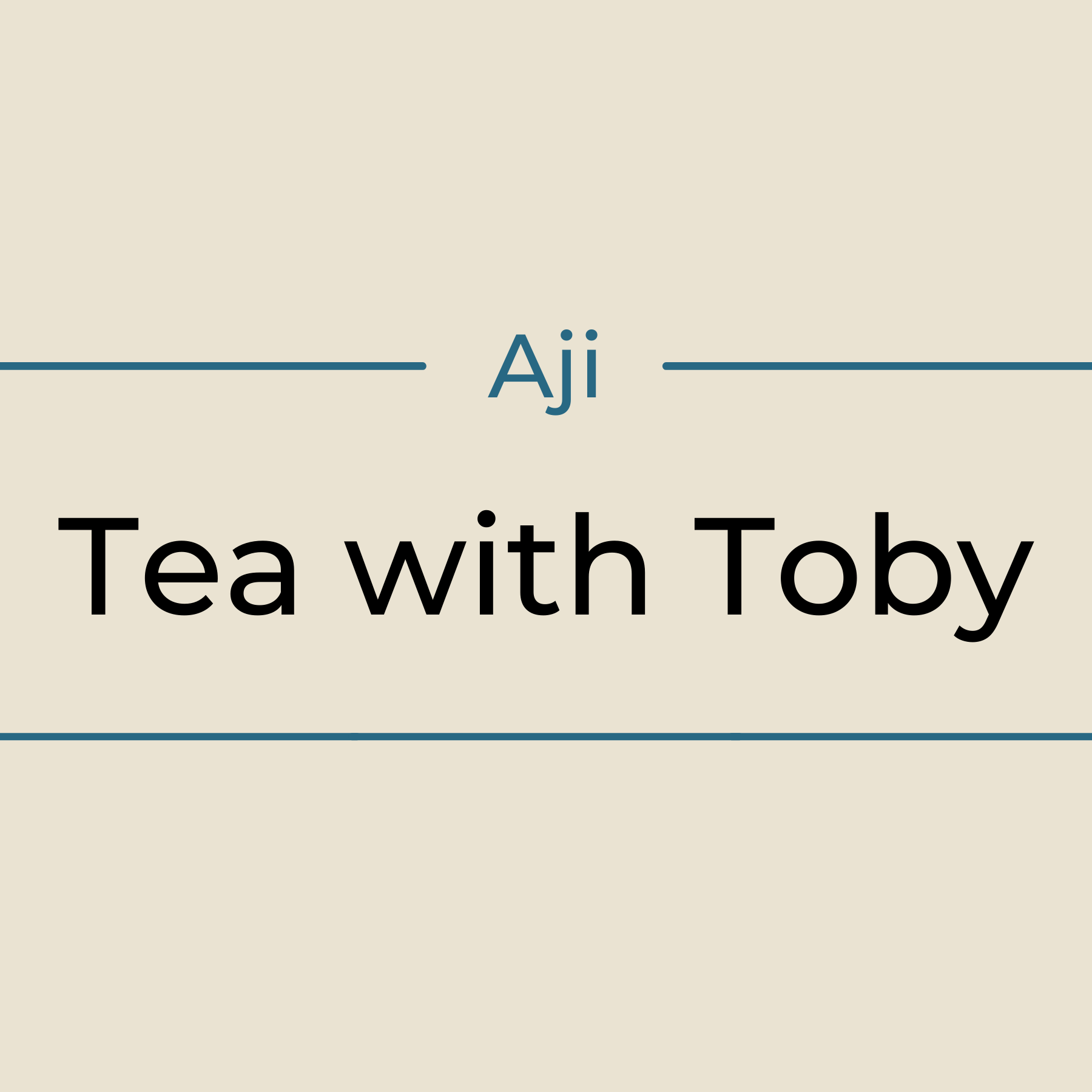 Tea with Toby Hecht